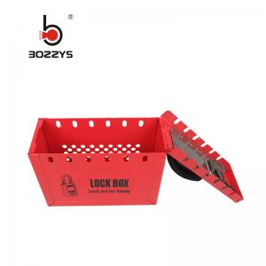 Wholesale Industrial Safety Group Lockout Box , Wear Resistant Lockout Key Box Red Color from china suppliers