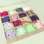 Gift wrapping box tissue shredded colorful paper shredded packing shredded