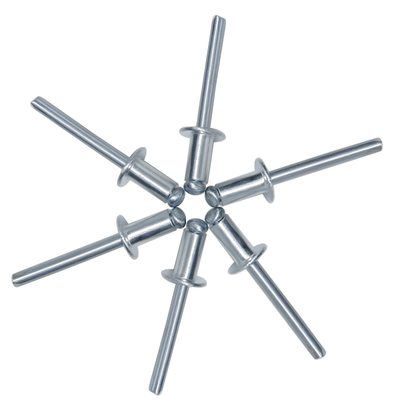 Binding Head DIN 7337 Pop Blind Rivets With Large Flange Rivet Aluminum Blind Pop Rivets