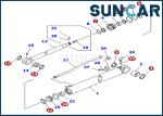 PC75UD-2E PC75UD-2 Komatsu 707-98-35140 7079835140 Excavator Service Kit Arm