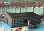 PVC Inflatable Cube Party Tent Commercial Black Disco Light Mobile Night Club