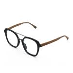 New Fashionable Woodgrain Glasses Unisex Full Rim Acetate Glasses Frame MR 6107