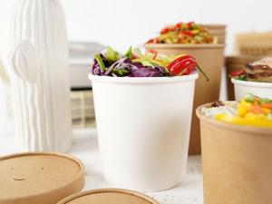 Wholesale ISO9001 Thicken Paper Beverage Biodegradable Soup Cups 400ml With Lid from china suppliers
