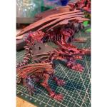 3D Printed Red Dinosaur Toy 3D Printing Model Customized