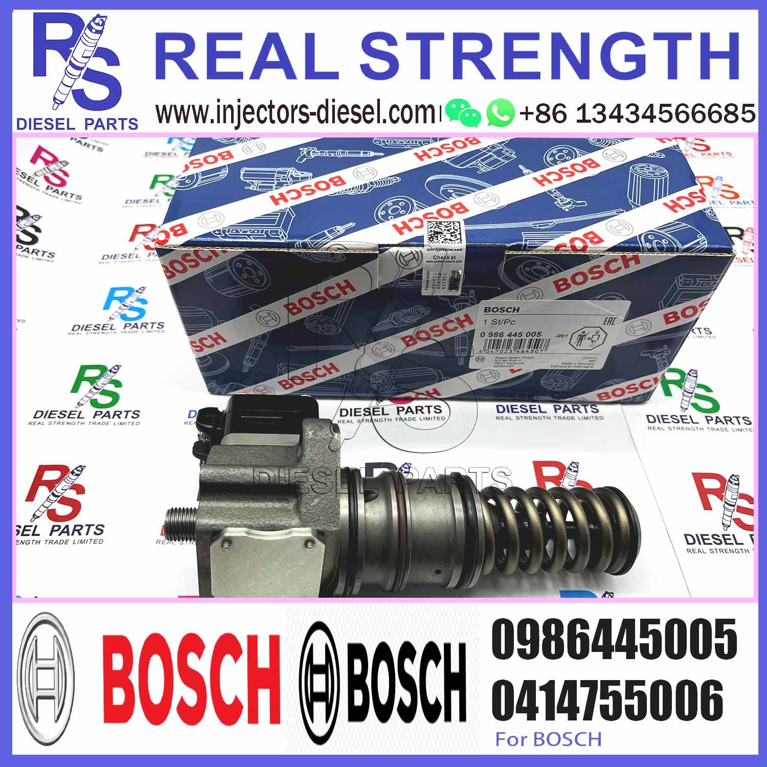 EUP Electronically Controlled Single Pump Plunger 0414755004 0414755005 0986445005