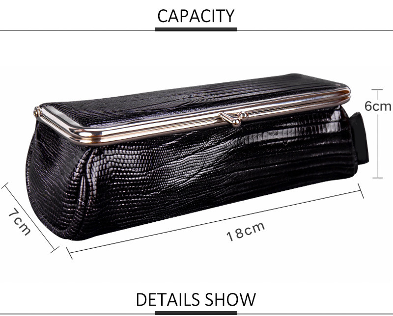 Water Repellent L18*D7*H6cm PU Cosmetic Bag With Mirror