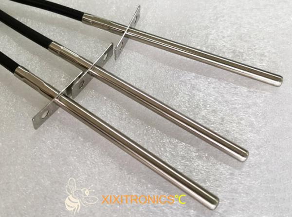 PT100 RTD Sensor 3 Wire Stainless Steel Temperature Probe Fast Reaction For Gas