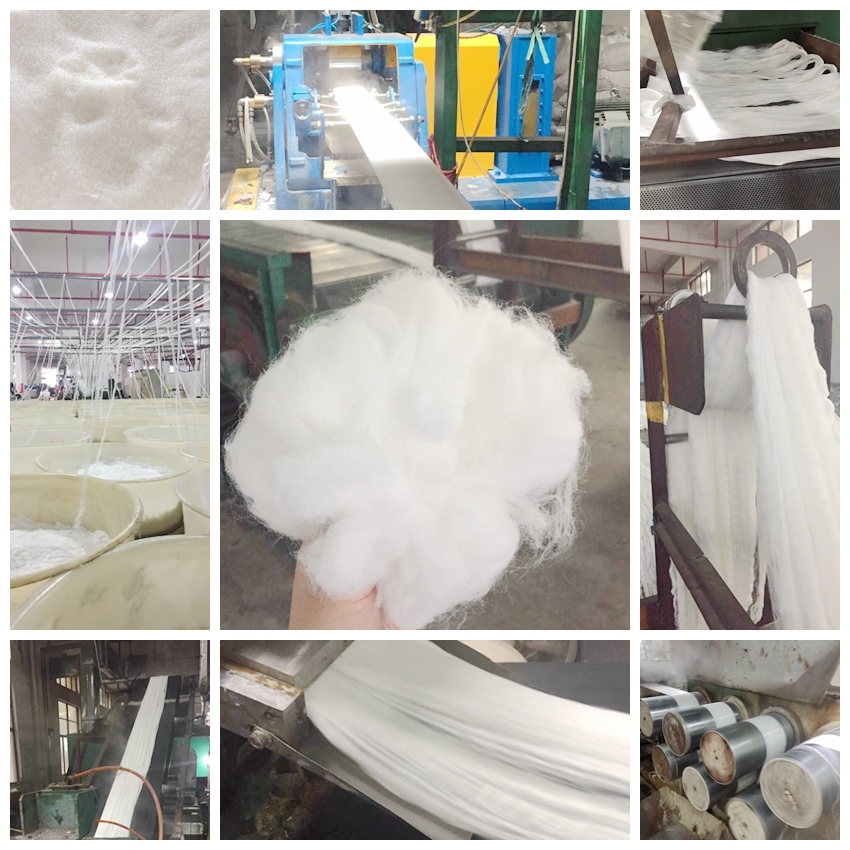 Eco Friendly Virgin Staple Fiber High Performance Dyeable 1.5D-15D