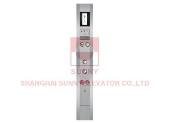 Passanger Lift Round Button Elevator COP / Stainless Steel Control Panel