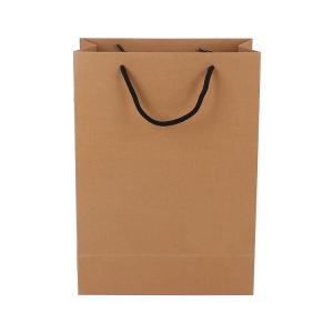 Wholesale Cotton Handle Custom Printed Brown Paper Bags Recyclable Water Soluble Feature from china suppliers