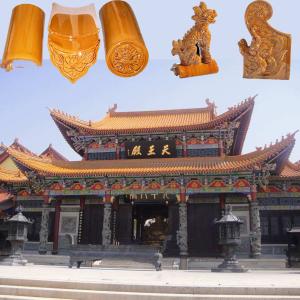 Wholesale Antique Temple Chinese Glazed Roof Tiles Mould With Dragon Head from china suppliers