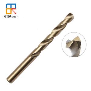 Wholesale DIN338 HSS CO Twist Jobber Drill Bits,Ground Drill Bits,For Stainless Steel Drilling,1mm to 13mm size in amber coating from china suppliers