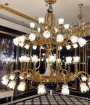 European Elegance Large 2 Story Foyer Chandelier Big Light Fixtures Museums