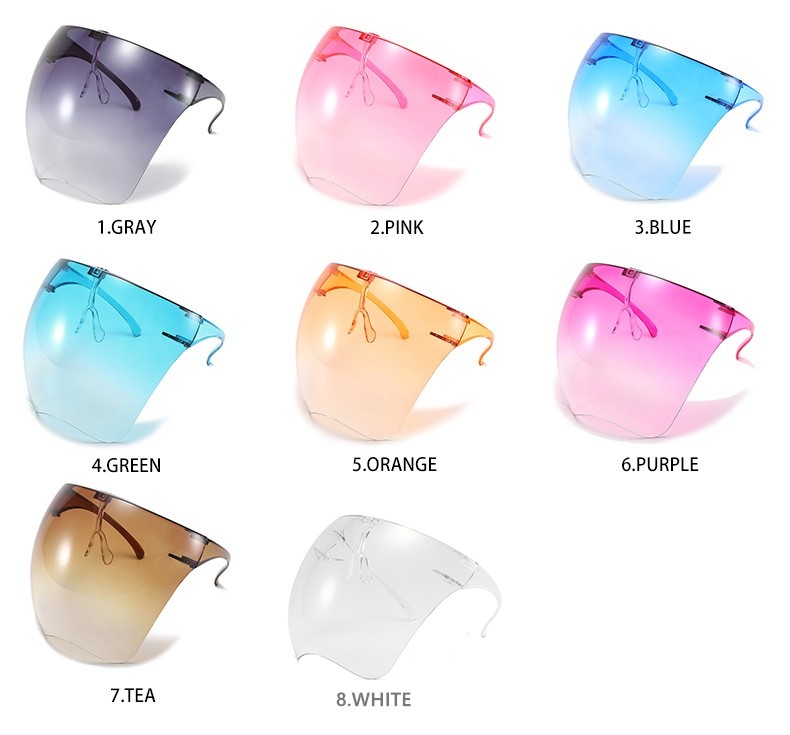 Mirrored Acrylic Fogproof Clear Face Visor