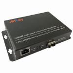 Standalone type RJ45 to fiber media converter 10g media converter SFP media