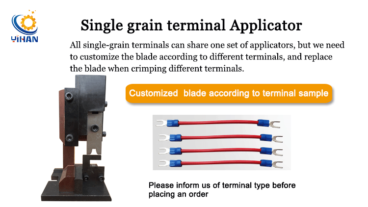 Single Grain Ferrule Terminal Crimping Tool Applicator for Automatic or Manual Machines