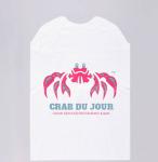 Customized Printed Promotional Lobster Non Woven Disposable Apron Adult Custom