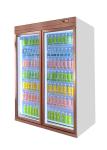 Deluxe Split Vertical Supermarket Refrigerating Display Cabinet Fridge For