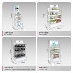 Customizable Promotion Display Rack Skincare Shop White Wooden Stand For Beauty