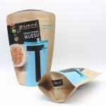 Custom Kraft Paper Foil Bag Food Grade Aluminum Foil Stand Up Tea Packaging