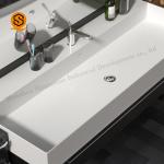 Oilproof Solid Surface Wash Basin Wall Hung Bathroom Vanity