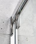 Square Sliding Shower Cubicle Polished Bathroom Glass Cubicle