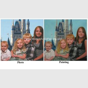 Wholesale Handmade Custom Oil Portrait Painting from photo Children's Portraits In Oil from china suppliers