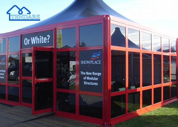 Large Trade Show Custom Outdoor Event Party Marquee Pagoda Tents With Glass Wall