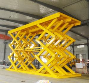 Wholesale 10M 18T Heavy Duty Electric Hydraulic Scissor Lift Table with CE from china suppliers