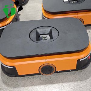 China Laser-guided Navigation in AGV Automated Guided Vehicle with Customized Lifting Height and Telescopic Lift Docking on sale