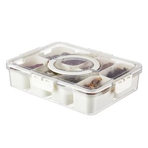 Wholesale Plastic 8-divided Lunch Box Storage Box Insurance Container Box Refrigerator Fresh-keeping from china suppliers
