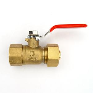 Wholesale long handle female brass ball valve for PEX-AL-PEX pipe from china suppliers