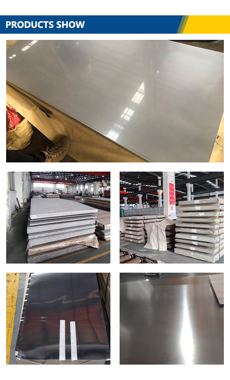 Stainless Steel Sheet AISI ASTM 201 304 310S Grade 2B No.1 4K 8K Surface For Industry