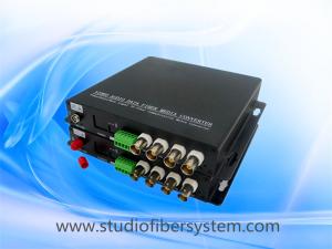 Wholesale 4CH analog video audio fiber converter with black aluminum case from china suppliers