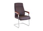 Office Artificial ISO9001 48cm Modern Leather Desk Chair