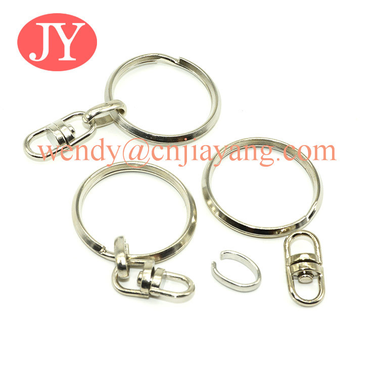 jiayang wholesale fashion metal stainless steel keyring polished