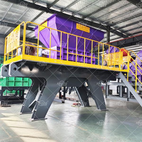 Stainless Steel Copper Metal Recycling Shredder Heavy Duty Metal Shredder