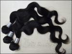 Remy Virgin Human Hair Extensions Natural Black , Peruvian Human Hair