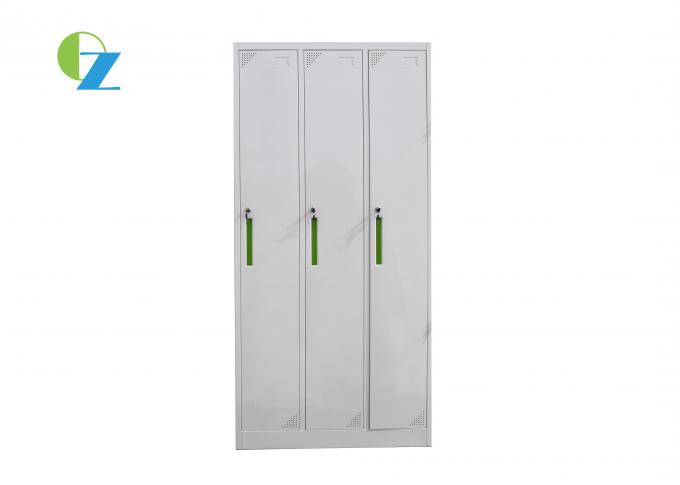 3 Door Thick 0.5mm Locker Room Cabinets For School Students