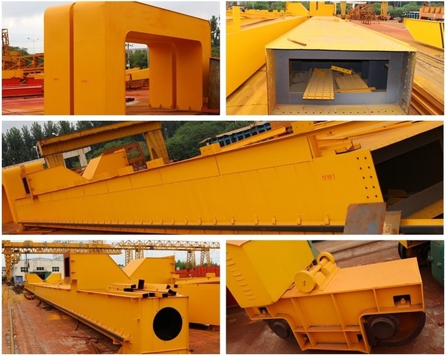 Yellow/Red Container Gantry Crane Q235B/Q345E Materials Cab/Wireless Control Mode