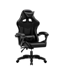 Wholesale Ergonomic Black Gaming Chair with Footrest and BIFMA Passed Class 4 Chrome Gaslift from china suppliers