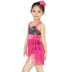 MiDee Fringes Sequins Latin Dress for Girls fringe latin dress latino dance wear