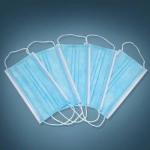 Three Layers Disposable Earloop Face Mask Anti Bacteria Filter Rating 95%
