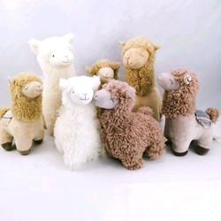 Creative design Soft fill White alpaca Stuffed toy Popular birthday gift Cute