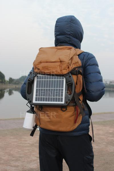 Quality 4W plastic frame solar panel with high lumen LED ,with 5V 1A USB output,charge mobile for sale