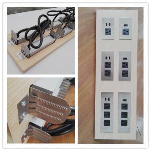 Wholesale Multifunctional Furniture Power Outlet , Universal AC Desktop Electrical Outlet With USB Port from china suppliers