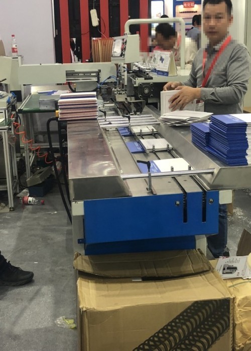 Full Automatic Punch And Binding Machine For Double Loop Spiral Spool