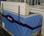 Energy Saving Ice Cream Display Chest Freezer , 528L Curved Glass Doors