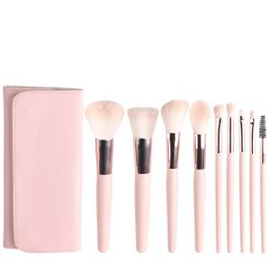 Wholesale 9 Pieces Cosmetic Makeup Brush Set Soft Synthetic Fibers Free Samples from china suppliers