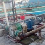 NBR Rubber Coated Rotor Pump Positive Displacement Stable Flange DN80